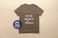 Bella Canvas 3001 T-shirt Mockup Pebble Brown, PSD Mockup Product Image 1