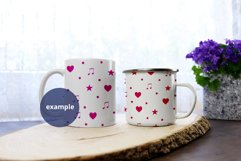 White coffee mug and camping mug Mockup Plain background PSD Product Image 2