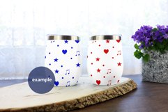 Two White Wine Tumblers Mockup Flower background, PSD Mockup Product Image 2