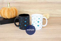 Halloween Black & White 11oz Mug Mockup PSD Product Image 2