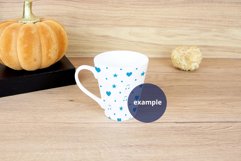 Halloween White Latte Mug Mockup PSD Product Image 2