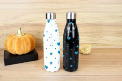 Halloween White & Black 17oz water bottle Mockup PSD Product Image 2