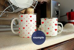 White Camping & 11oz Mugs mockup PSD, Kitchen background PSD Product Image 2