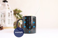 Black mug with topper Christmas Mockup PSD, JPG 11oz mug Product Image 2
