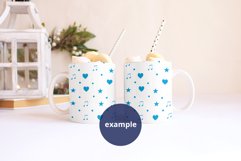 Two white mugs with topper Christmas Mockup PSD, 11oz mug Product Image 2