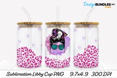 Pink Skull Mom - Halloween Libby Sublimation PNG Product Image 1
