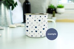 White camping mug mockup PSD, Neutral background PSD & JPG Product Image 2