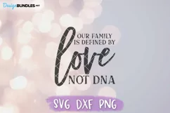 Adoption SVG, Foster Care SVG, Love Not DNA Product Image 2