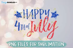Patriotic Sublimation File, Happy 4th of July PNG Product Image 2