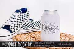 Can cooler with checkboard shoes MOCKUP Product Image 1