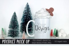 15oz sublimation mug for Christmas with gingerbread MOCKUP Product Image 1