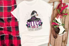 Creepy Christmas sublimation design - Christmas Witches hat Product Image 4