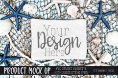 Beach themed cosmetic bag MOCKUP Product Image 1