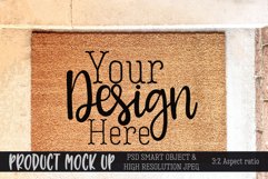 MOCKUP | Front door mat | PSD & JPG Product Image 1