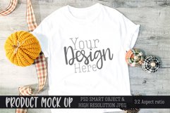 Fall white shirt MOCK UP | PSD & JPG Product Image 1