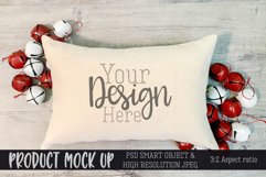 Christmas rectangle pillow III MOCK UP | PSD & JPG Product Image 1