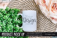 Sublimation 15oz mug with greenery MOCKUP Product Image 1