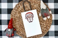 Christmas characters with a sign printable stickers, PNG. Product Image 7