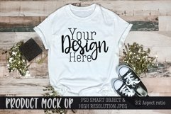 White shirt for graduation MOCKUP Product Image 1
