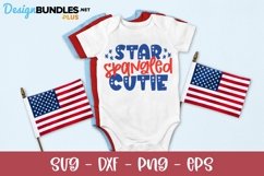 Star Spangled Cutie - July 4th SVG Product Image 1
