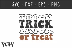 Retro Trick Or Treat SVG | Halloween Shirt SVG Product Image 2