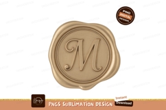 Format: Title: Golden Monogram Seal letter Product Image 1