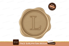 Golden wax seal letter L image Product Image 1