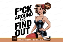 Glamorous woman red flower black dress retro pinup Product Image 1