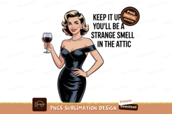 Glamorous woman holding wine glass black dress Product Image 1