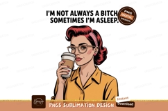 Woman with coffee cup and glasses image Product Image 1