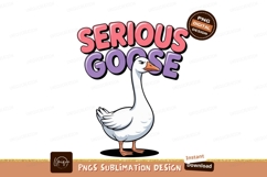 White goose serious expression text bird animal Product Image 1