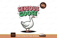 Serious goose illustration bird white Product Image 1
