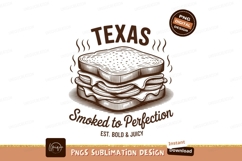 Texas smoked sandwich with beans food Product Image 1