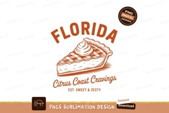 Orange pie slice with text dessert sweet Product Image 1