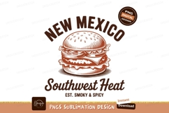 Burger southwest heat sublimation food Product Image 1
