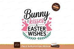 Pink bunnies hearts kisses green leaves bunny Product Image 1