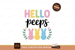 Hello Easter Bunnies pink yellow Product Image 1