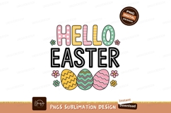 Hello Easter Eggs Flowers spring Product Image 1