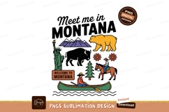 Montana welcome montage nature adventure statue liberty Product Image 1