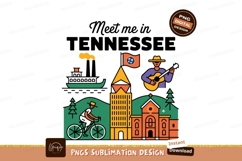 Tennessee travel icons illustration boat Product Image 1