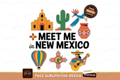 Colorful Southwestern Icons church cactus Product Image 1