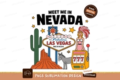 Las Vegas desert scene with slot machine and dancer Product Image 1