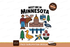 Farmer Moose Capitol Bridge Birds Flowers Trees building Product Image 1