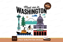 Seattle landmarks and nature scene space needle Product Image 1