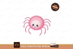 Fluffy pink spider cartoon cute Product Image 1