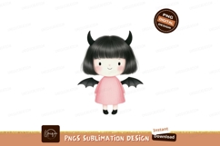 Little devil girl with black wings and horns image Product Image 1