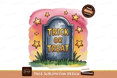 Tombstone trick or treat stars halloween Product Image 1