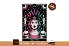 Mysterious queen adorned with crown and skulls witch Product Image 1
