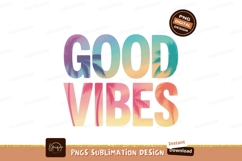 Good vibes tropical palm trees gradient image Product Image 1