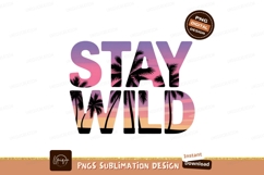Stay wild palm trees sunset image Product Image 1